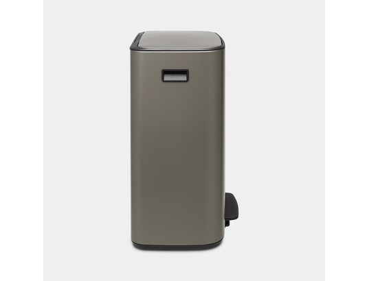 BRABANTIA - Poubelle à pédale Bo Pedal Bin 2 x 30L - Platinium