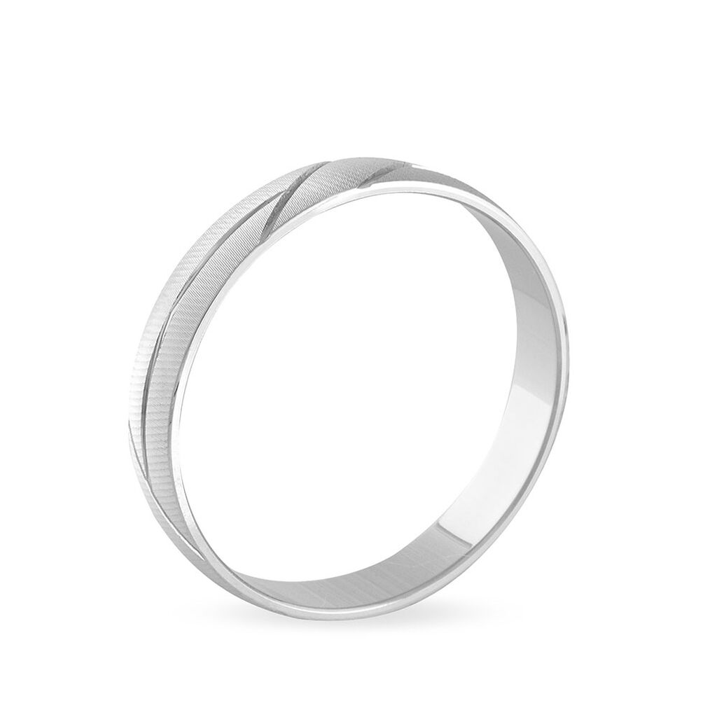 Alliance Mercure Ruban Plat Or Blanc