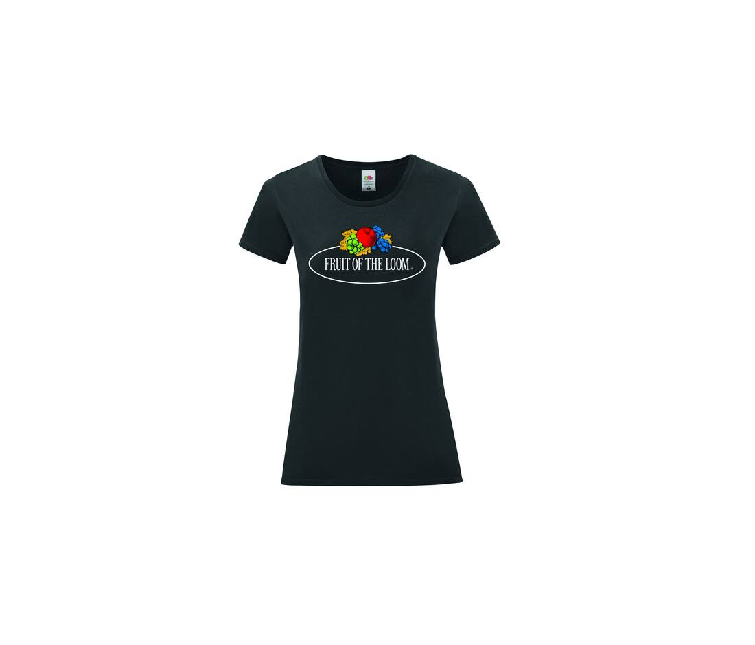 FRUIT OF THE LOOM VINTAGE SCV151 - T-shirt femme logo Fruit of the Loom