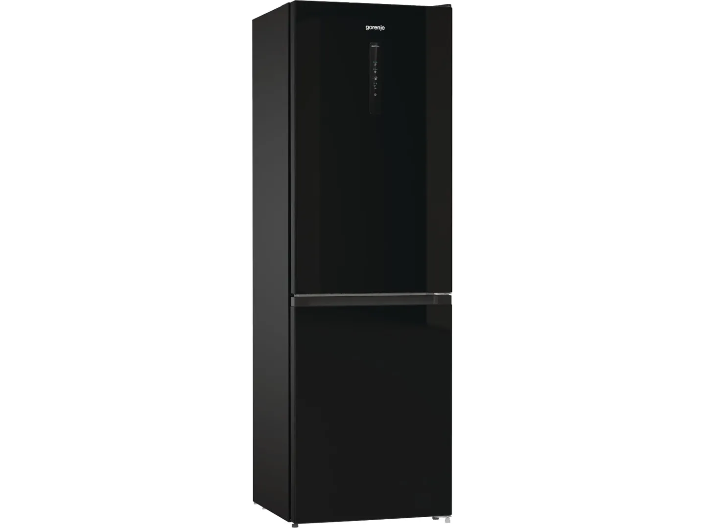 Gorenje NRK6192ABK4 - Køleskab/fryser - bund-fryser - bredde: 60 cm - dybde: 59.2 cm - højde: 185 cm - 300 liter - Klasse E - sort