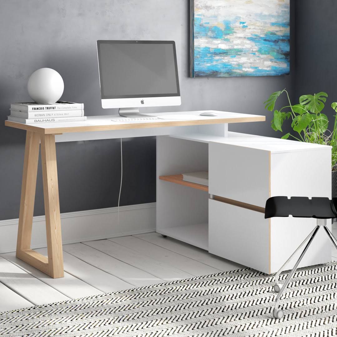 Belfield C 140 L Shaped Writing Desk Brayden Studio