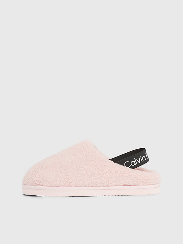 Pantufas de pele de carneiro sintética