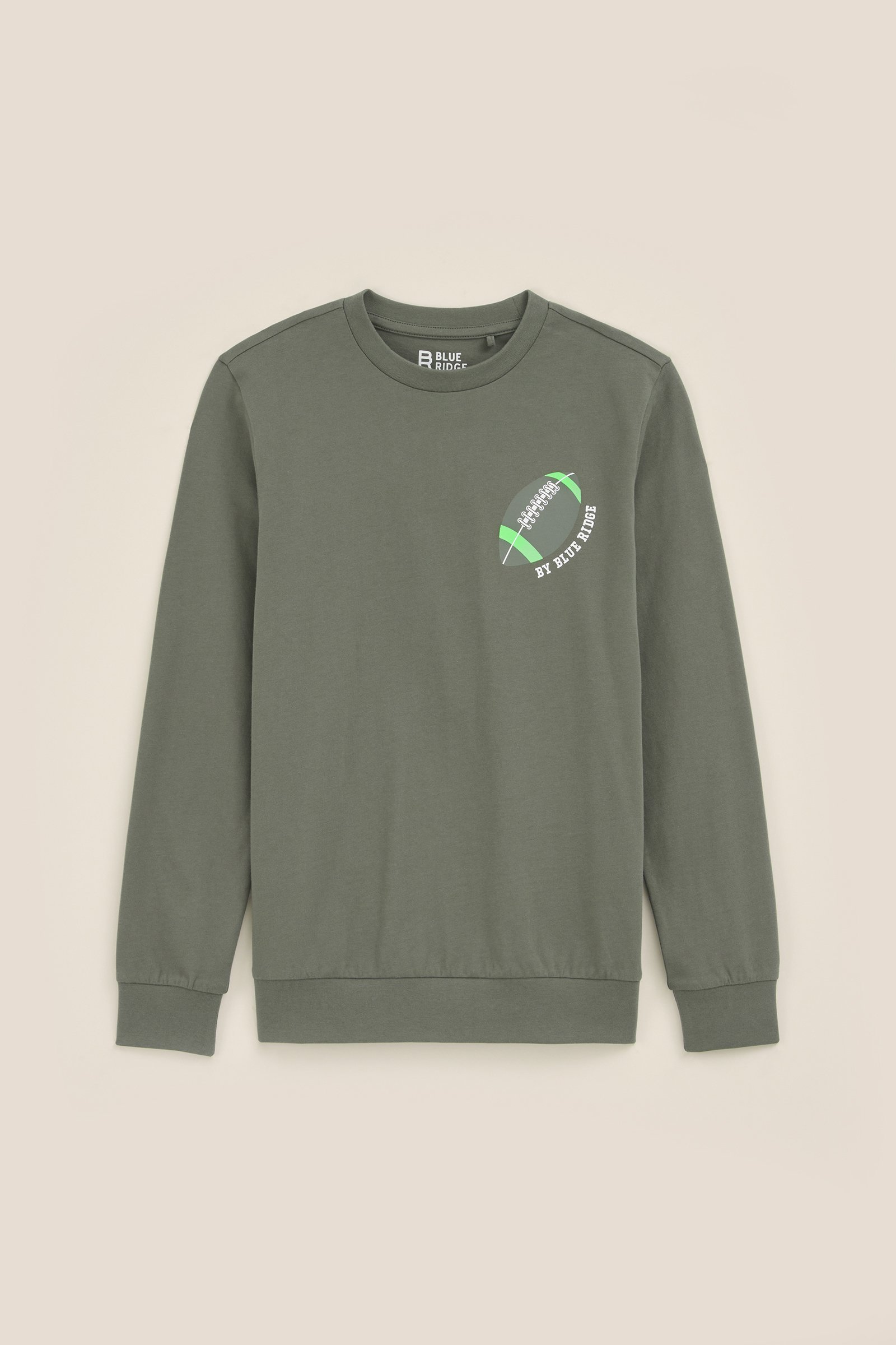 Jongens T-shirt met opdruk Blue Ridge Grijsgroen