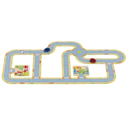 goki Spielstraße mit 2 Fahrzeugen