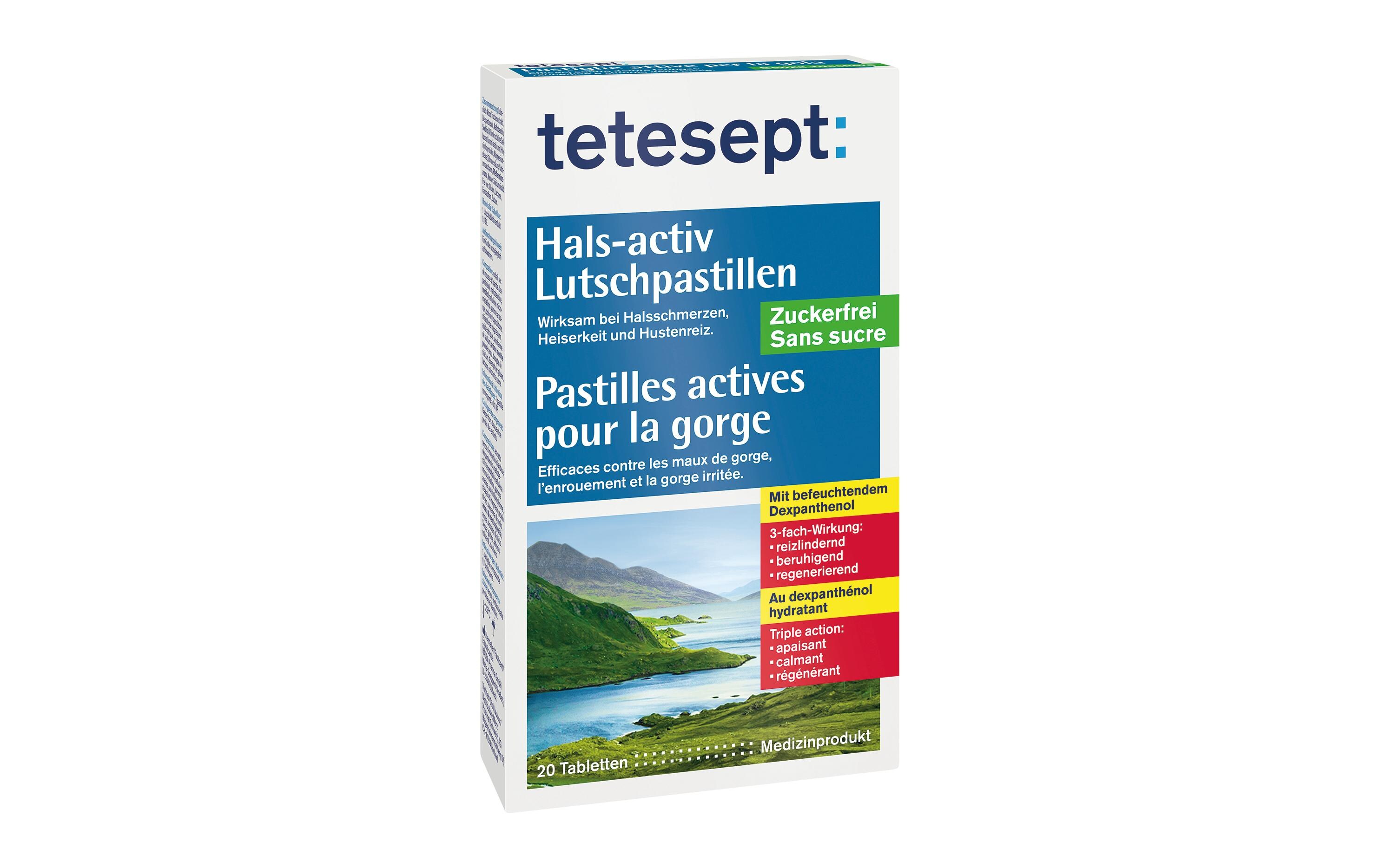 Hals-activ Lutschpastillen zuckerfrei 20 StückHalspastillen bei Husten und Halsschmerzen