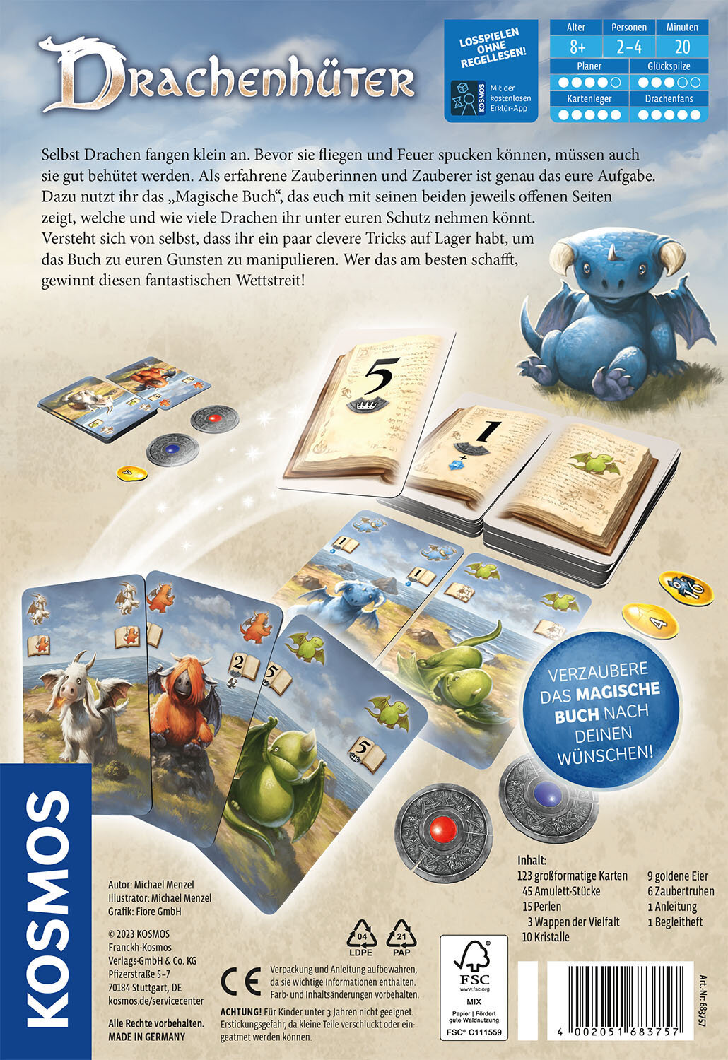 Gesellschaftsspiel DRACHENHÜTER in bunt