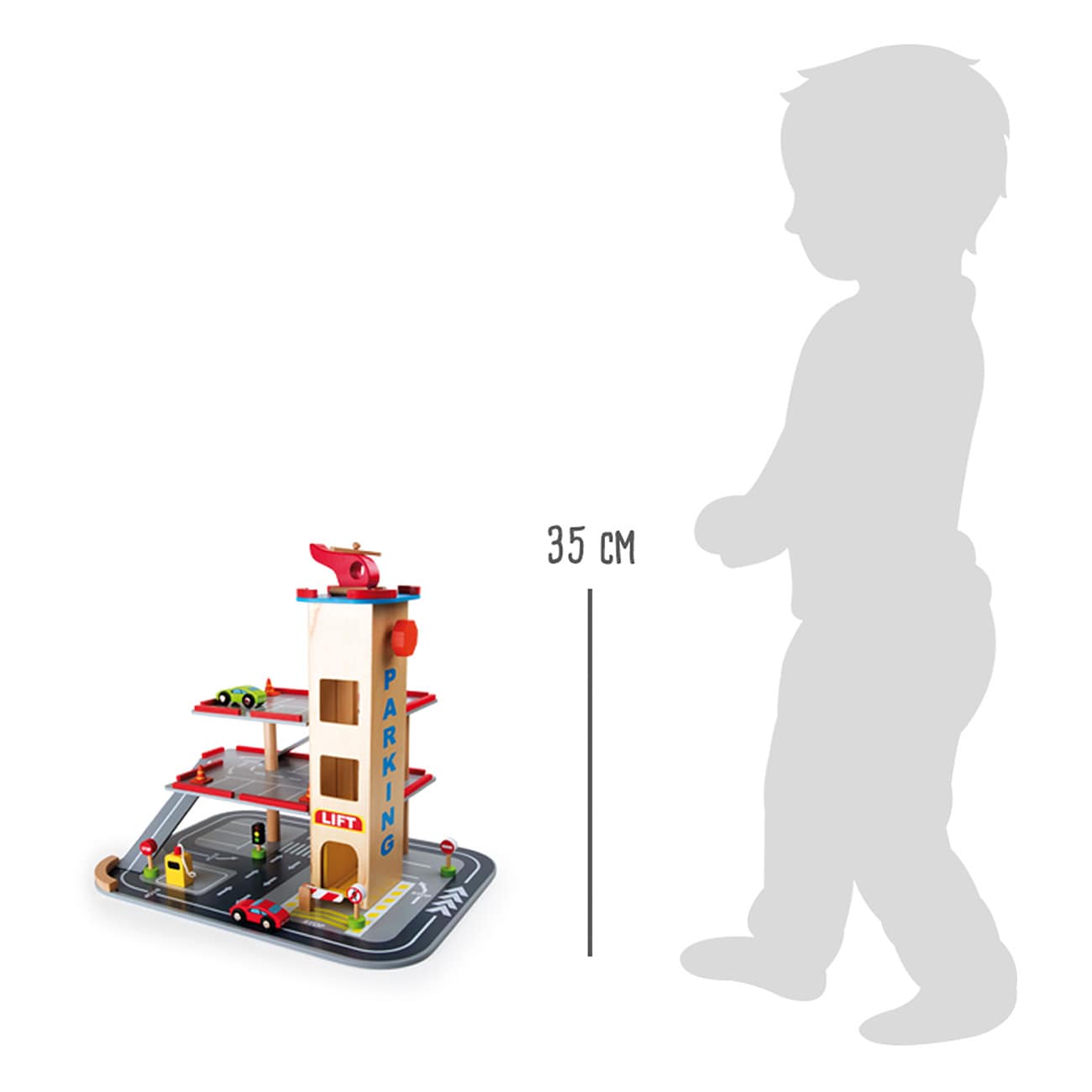 Smallfoot Parkhaus Rasante Abfahrt 4777 Mehrfarbig Spiel-Parkhaus