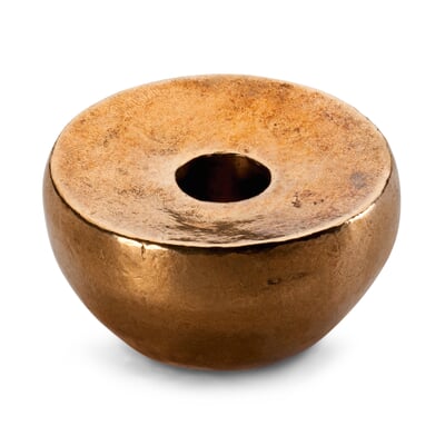 Kleiner Tischleuchter Bronzeguss
