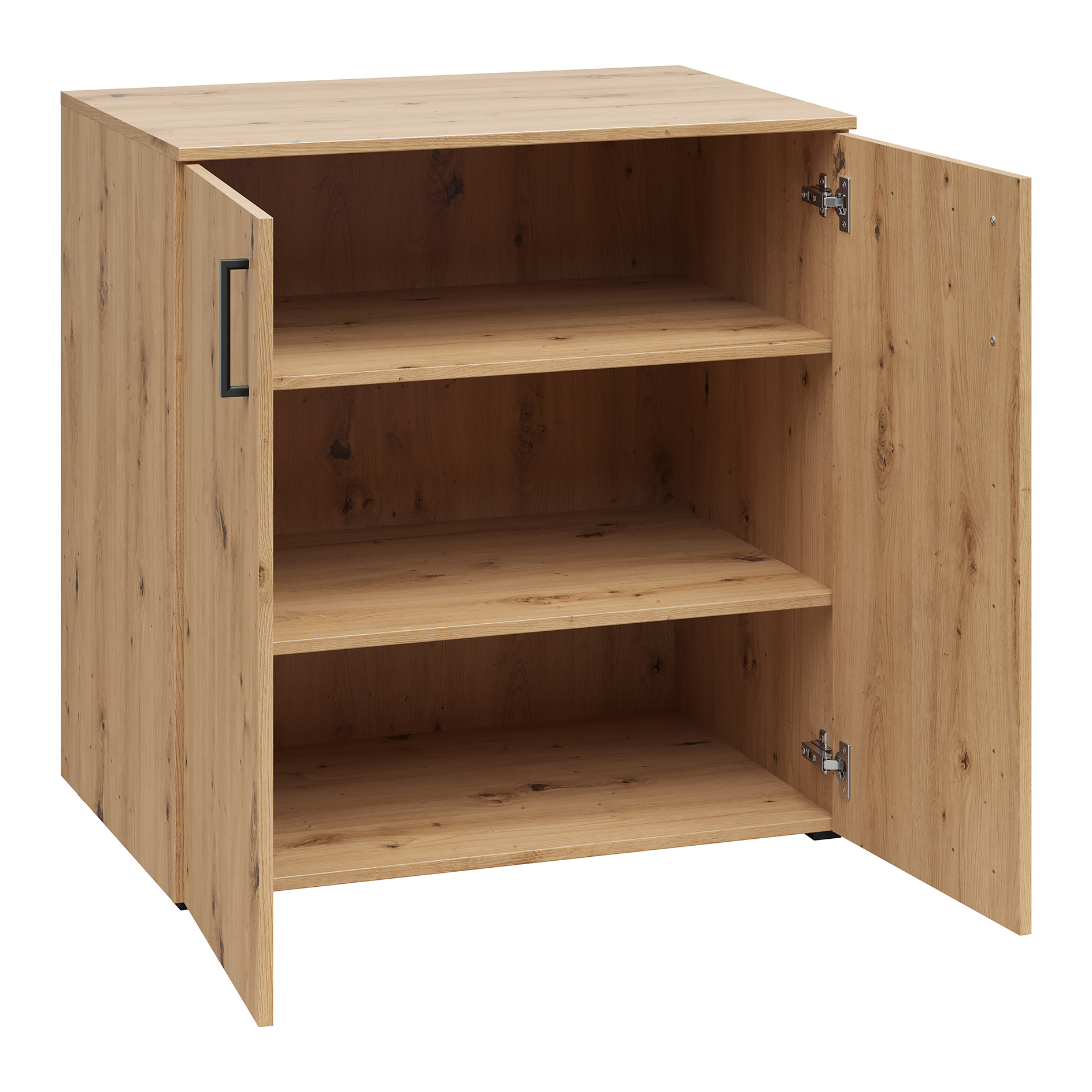 Kommode - Artisan Eiche - 2 Türen - XL-Tiefe - 80 cm breit