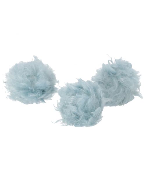 Adori Speelgoed Fluff Balls - Kattenspeelgoed - 4x4x4 cm Blauw