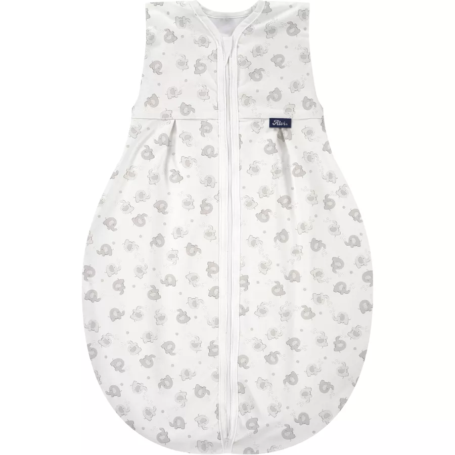Alvi® Schlafsack Jersey Light Streifenfant beige
