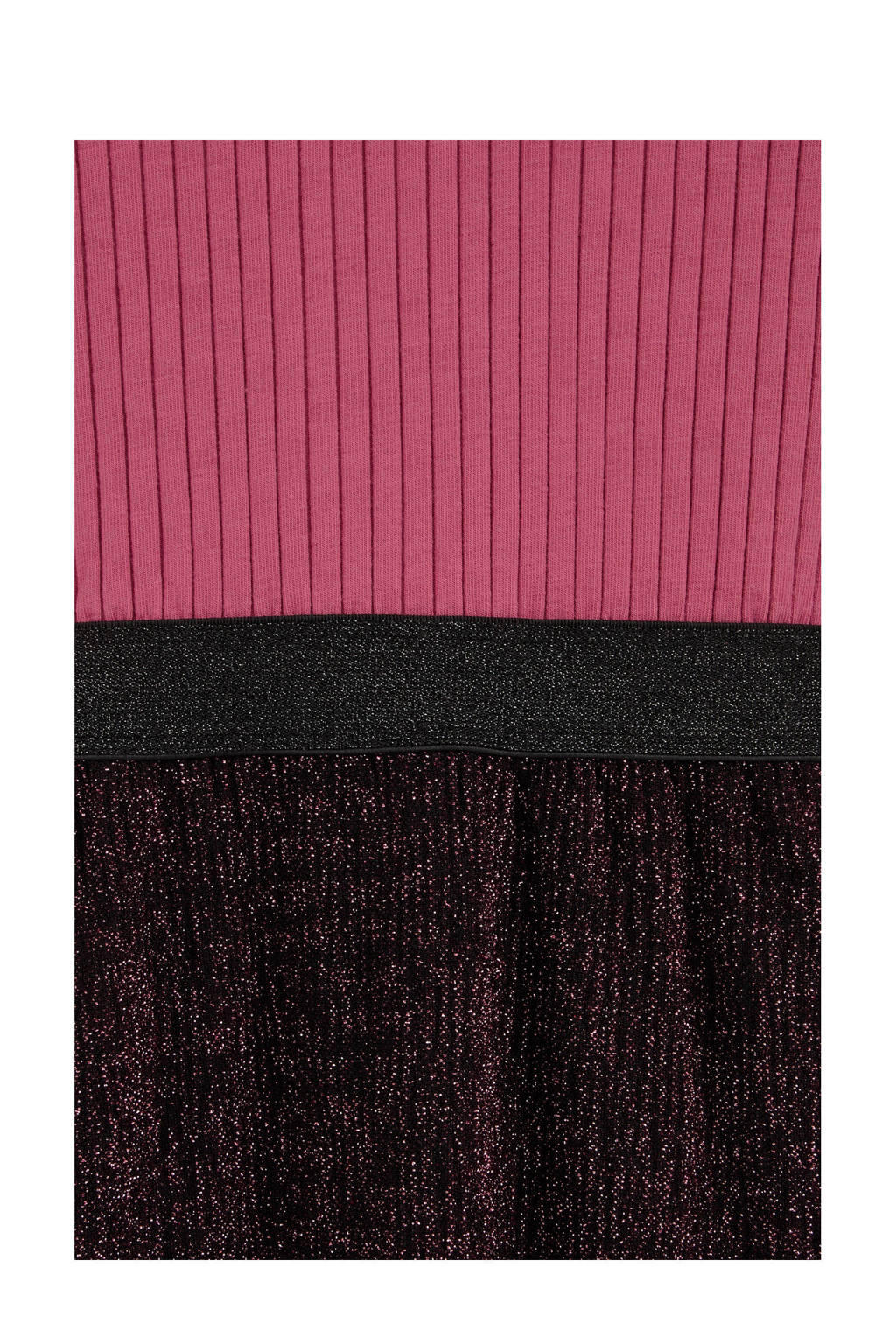 WE Fashion jurk roze/donkerrood
