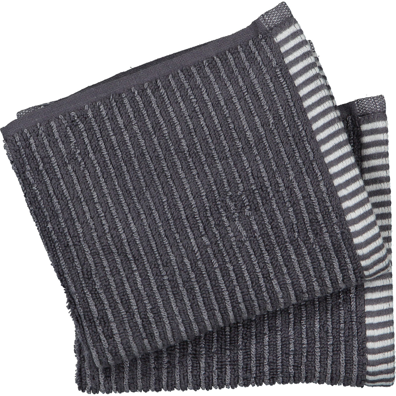 Handtuch Frottee Streifen 50 x 100 cm beige