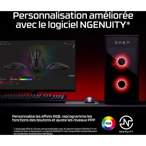 Souris Hyper X Pulsefire Fuse Wireless Gaming Mouse