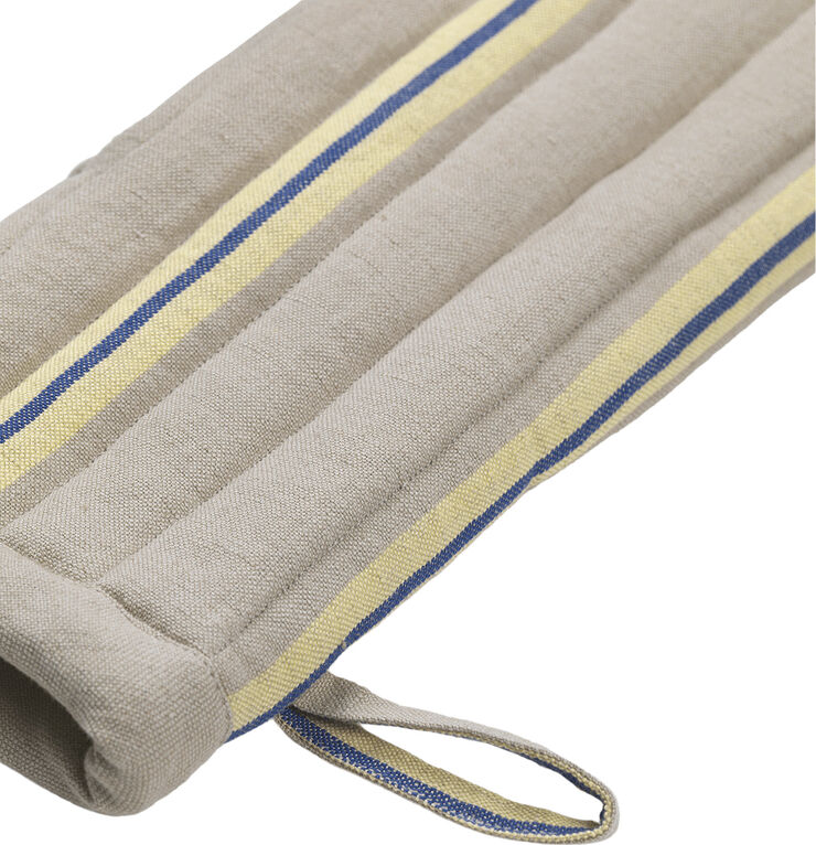 ferm LIVING Hale Oven Mitt - Oyster/Lemon/Br Bl Oyster/lemon/br blue