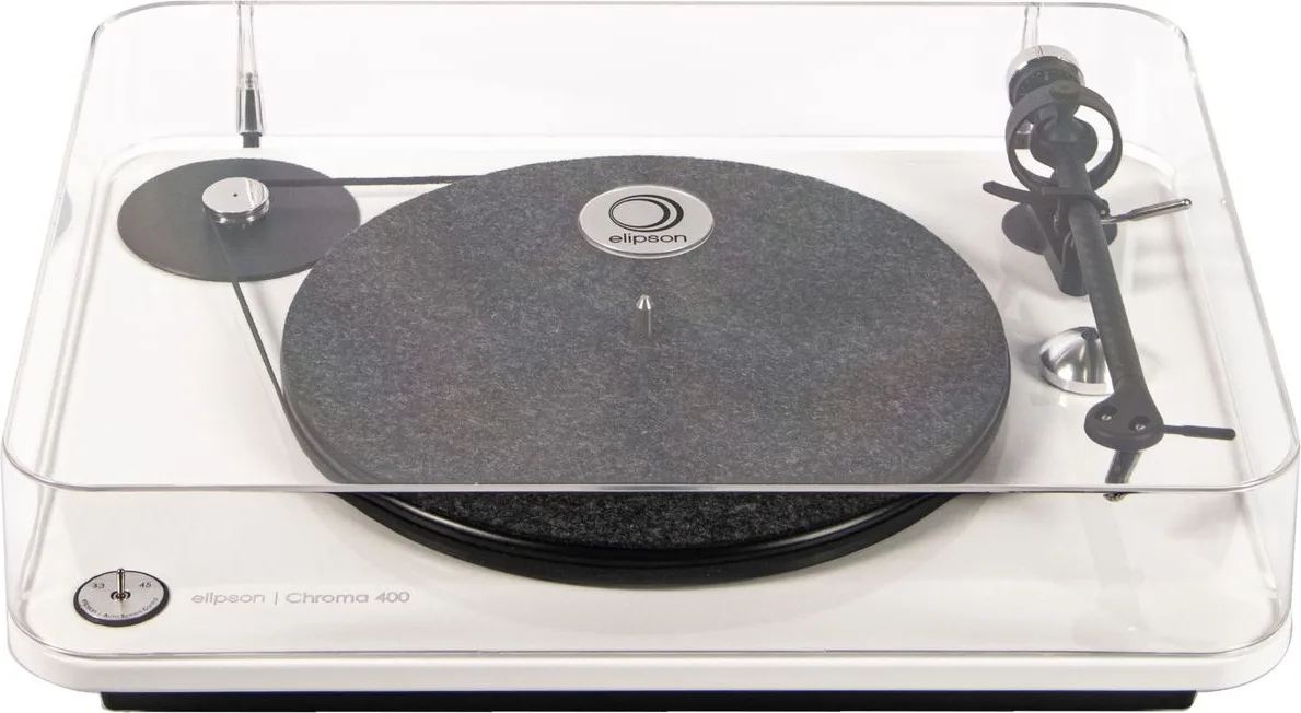 Elipson Chroma 400 Blanc laqué Platines vinyle hi-fi