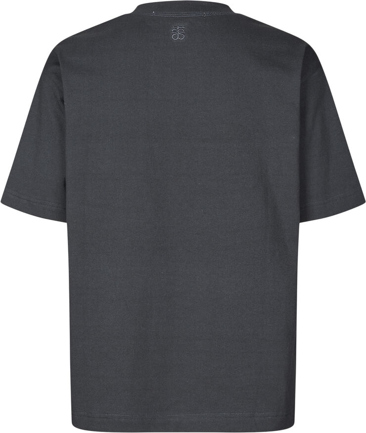 Second Female Sila SS Oversize Tee Dark gray