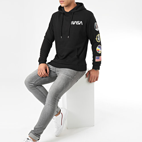 Sweat Capuche Giga Back Noir