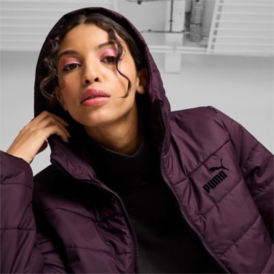 PumaESS Hooded Padded Jacket - lila