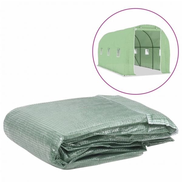 Cobertura de Substituição para Estufas 9 M² 200x450x200 cm Verde - 316449