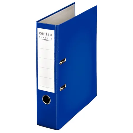 Leitz 230132 Ordner Plastik Chromos, mit Schlitzen, A4, breit, blau