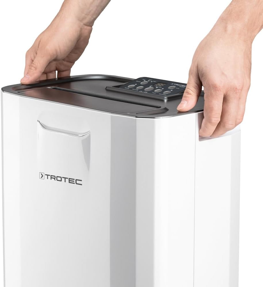 TROTEC Luftentfeuchter elektrisch TTR 57 E – Leistung 9 L/Tag – Fläche 20 m² / 50 m³ – Adsorptionsentfeuchter