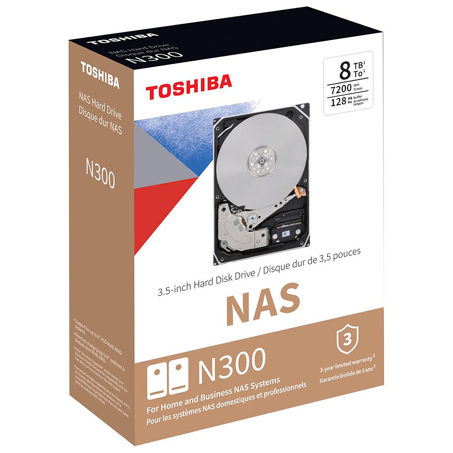 Toshiba N300 - 8 To - 256 Mo