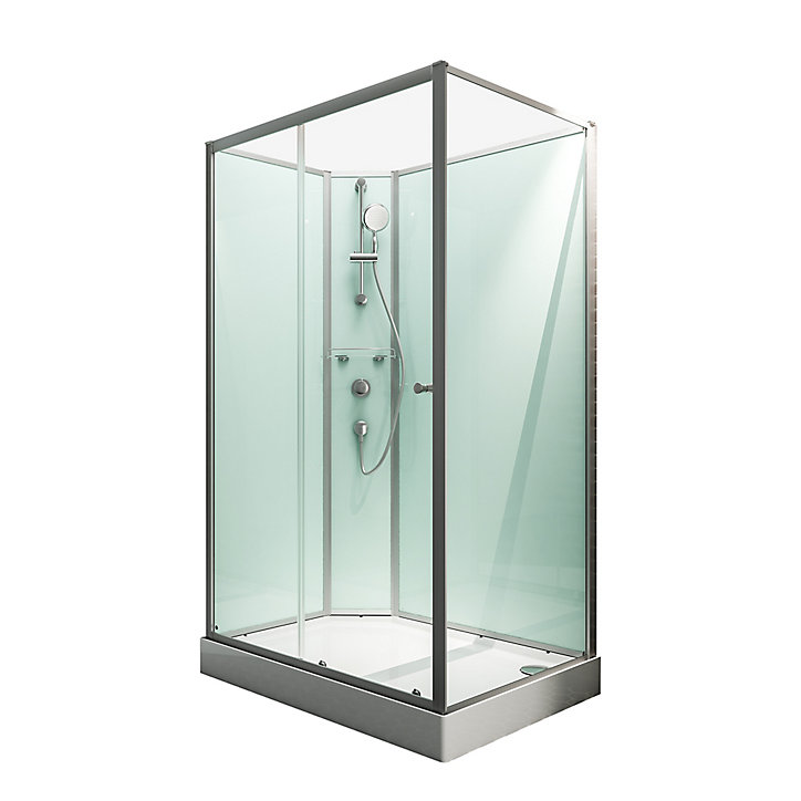 Cabine de douche intégrale, Ibiza Schulte, 140 x 90 cm, ouverture gauche
