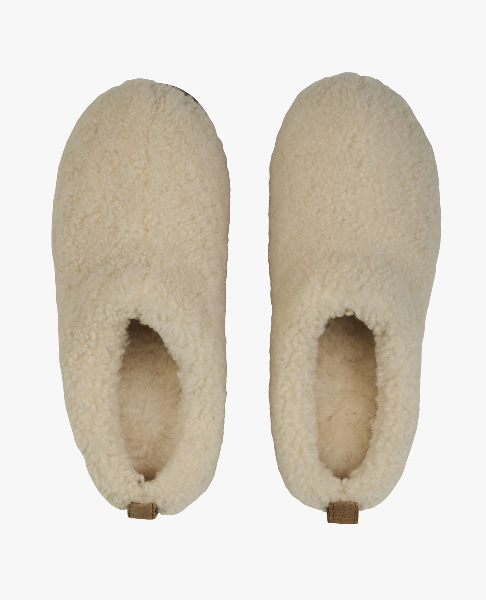 Skinntøfler offwhite - 37-38