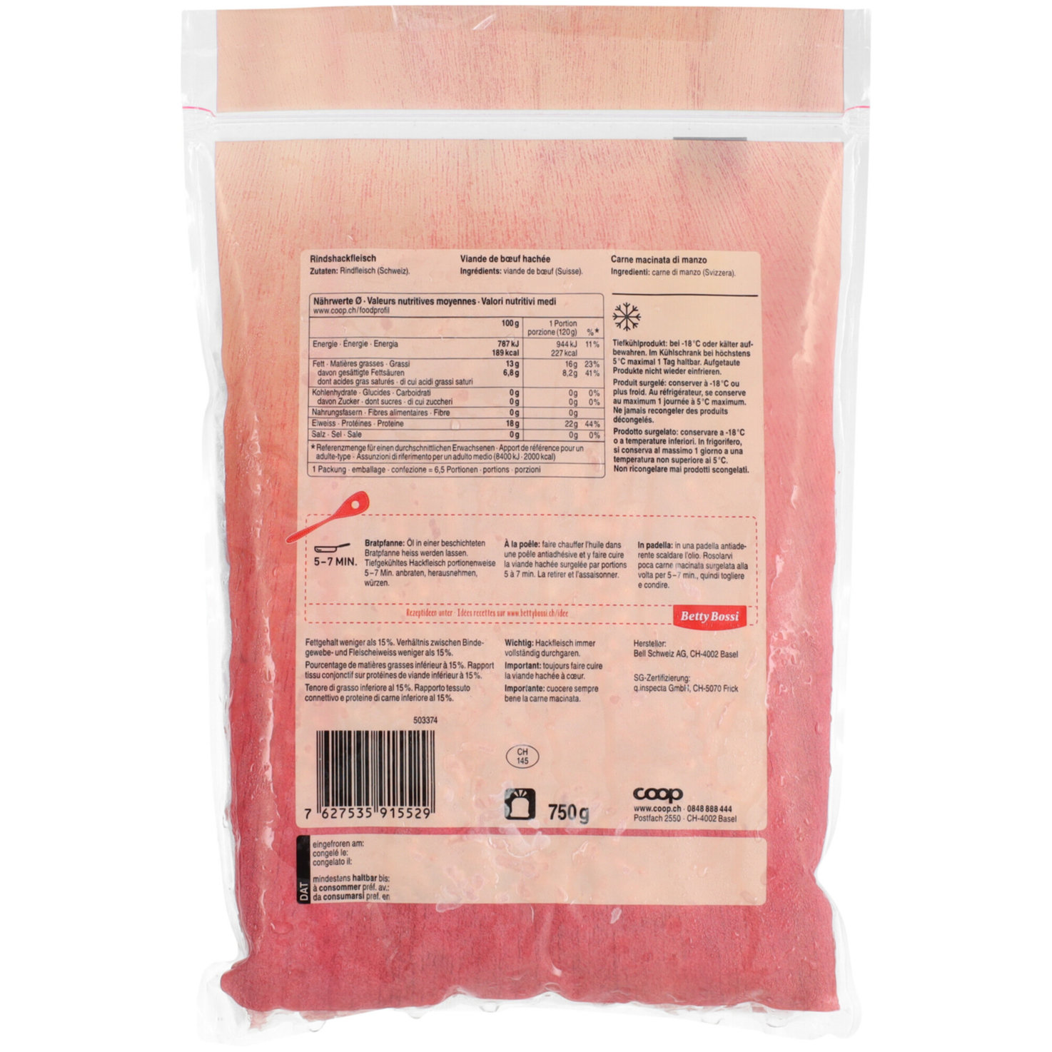 Hackfleisch Rind