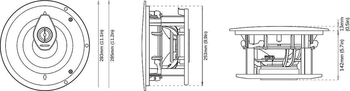 Sonus Faber Palladio PC-682 (la pièce) Enceintes encastrables