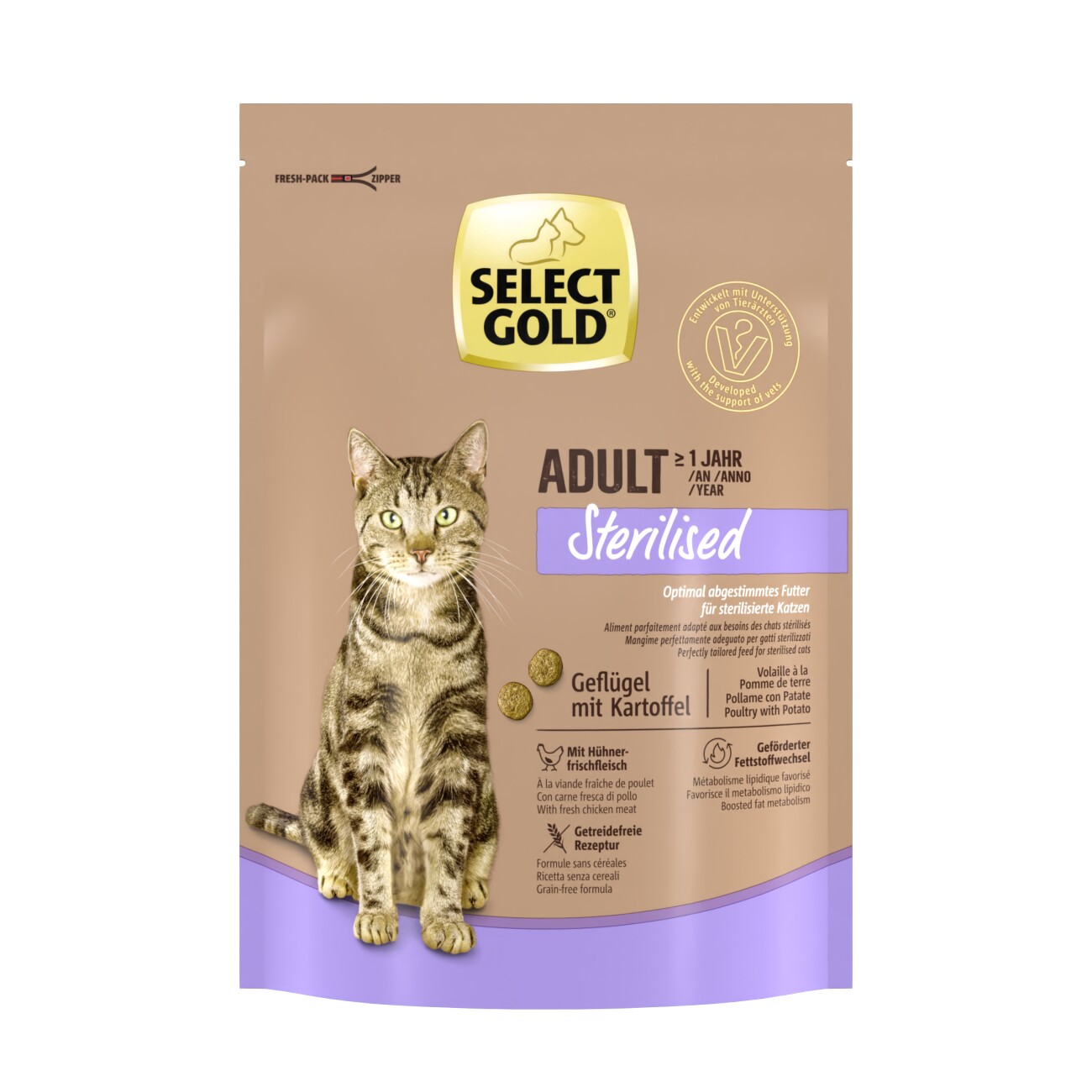 SELECT GOLD Sterilised Adult Geflügel und Reis 300 g