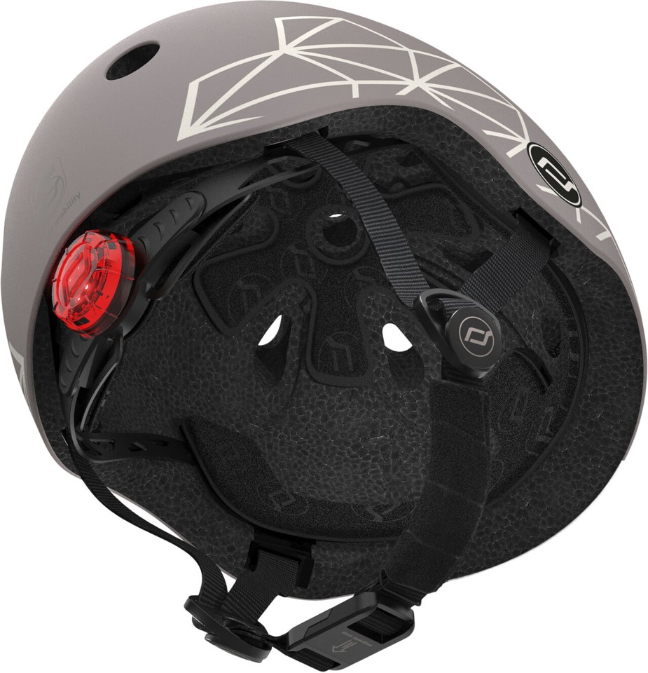 Scoot and Ride - Lifestyle cykelhjelm - Brune linjer