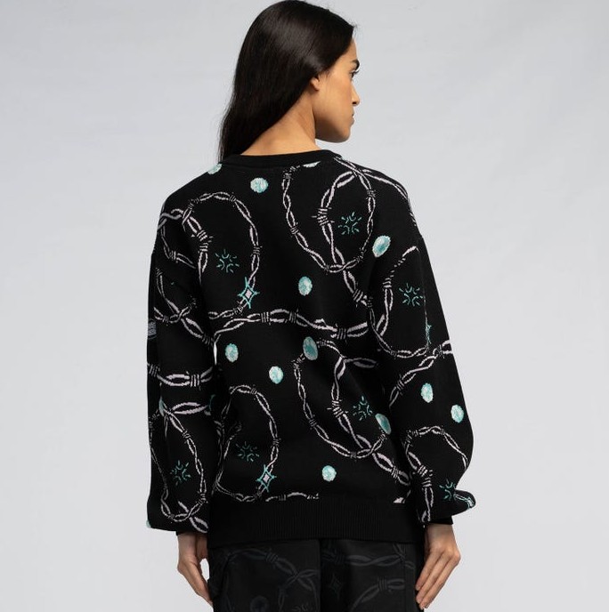 Santa Cruz Lucky Gem Knit Crew Black