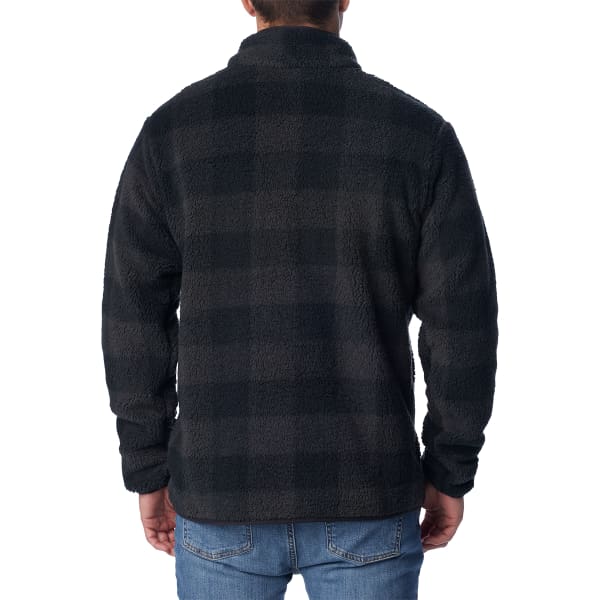 Veste polaire COLUMBIA RUGGED RIDGE II SHERPA HALF SNAP BLACK CHECK