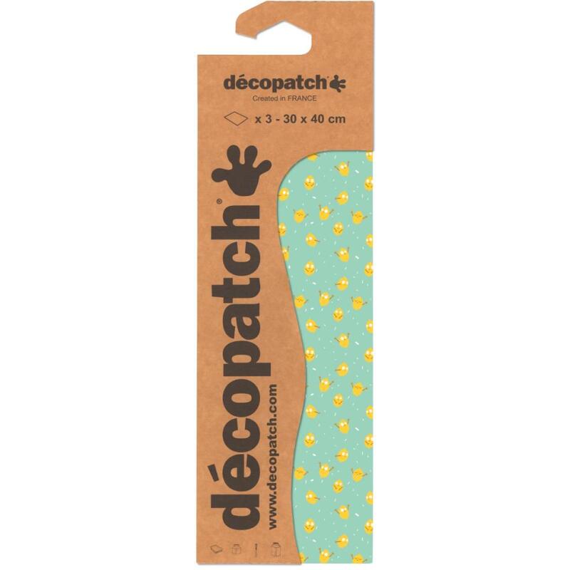 Pochette 3 Feuilles Identiques Ref 733 - Vert
