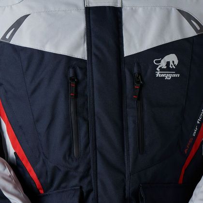 Veste Furygan APALACHES - BLUE PEARL RED - Bleu