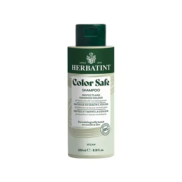 Shampoo Herbatint Color Safe para Cabelos Coloridos 260 ml
