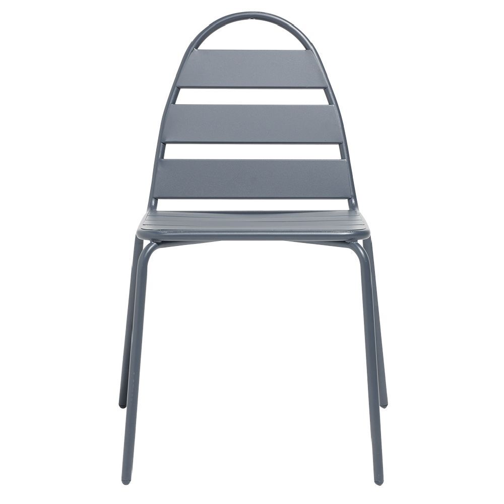 Chaise de jardin Fun métal gris 58x45xH82cm