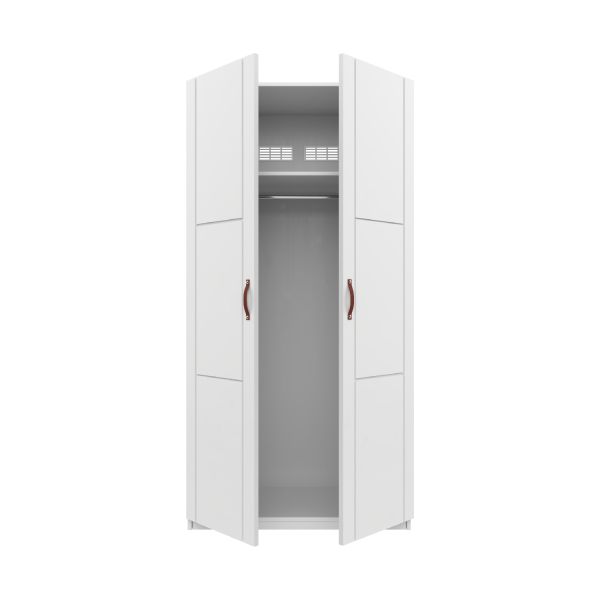 LIFETIME Kidsrooms Kledingkast 2-Deurs - White Wash