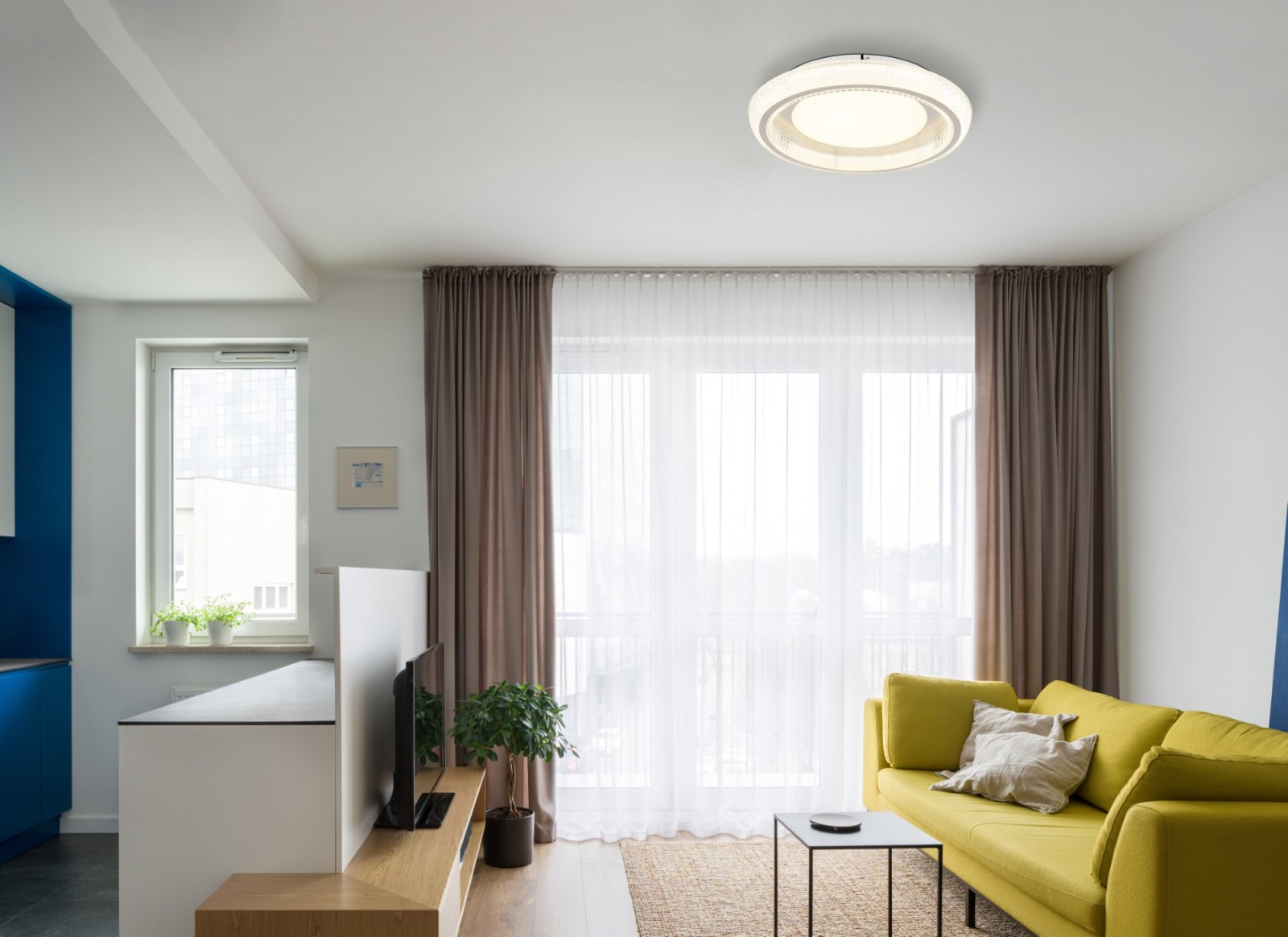 LED-Deckenleuchte - weiß - Memoryfunktion - Ø 50 cm