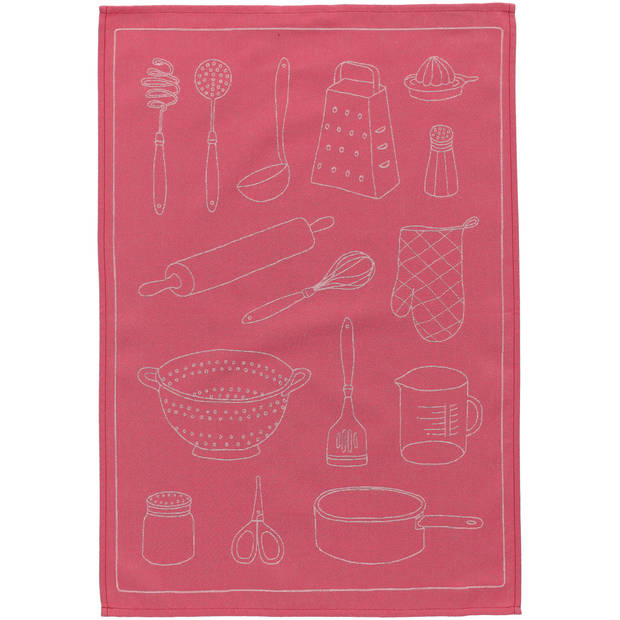 Blokker Theedoek Keukengerei - Roze