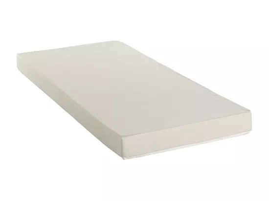Lit gigogne 90 x 190 cm - Tissu - Gris + Matelas - SAHONA