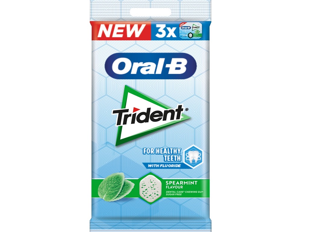 PASTILHAS TRIDENT ORAL-B ELÁSTICAS SPEARMINT MTP 3UN