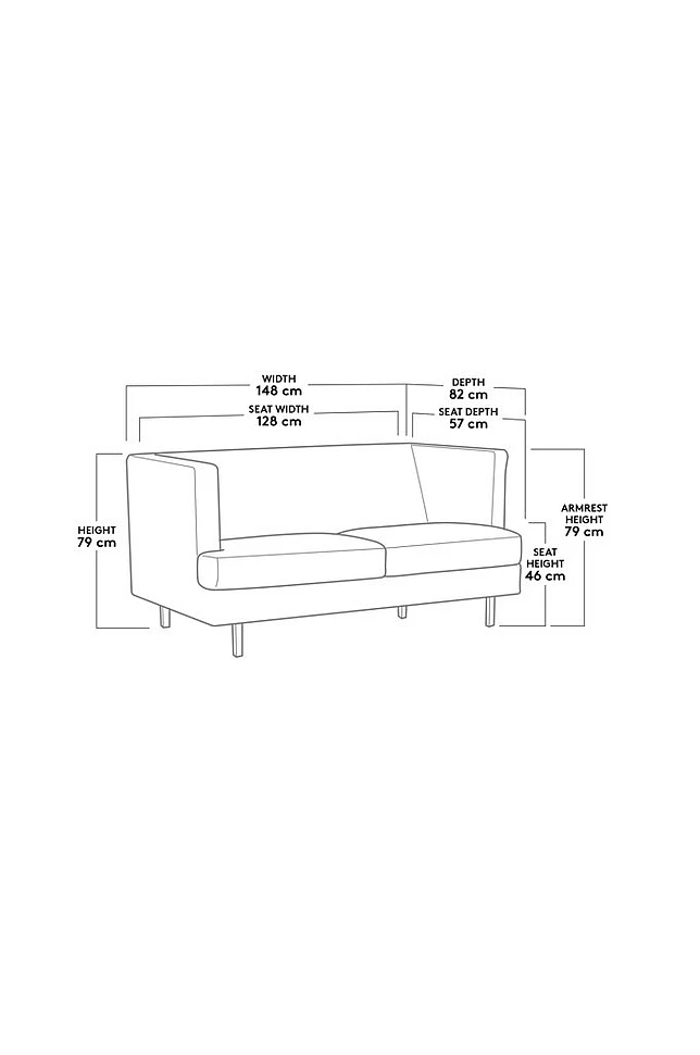 OAKDALE sofa 2-seter