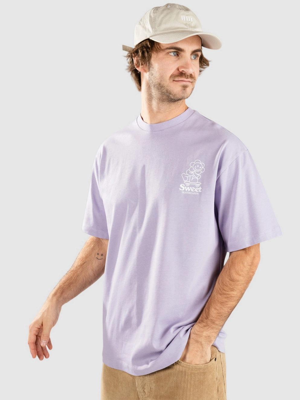 SWEET SKTBS Loose Flower T-Shirt light lilac