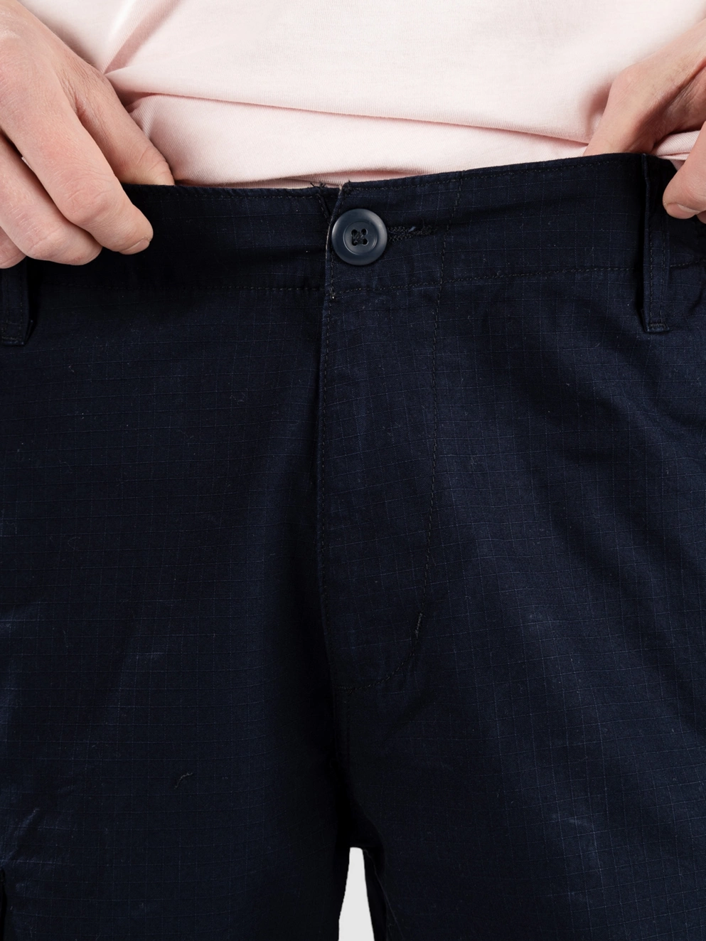 Carhartt WIP Aviation Shorts rinsed dark navy