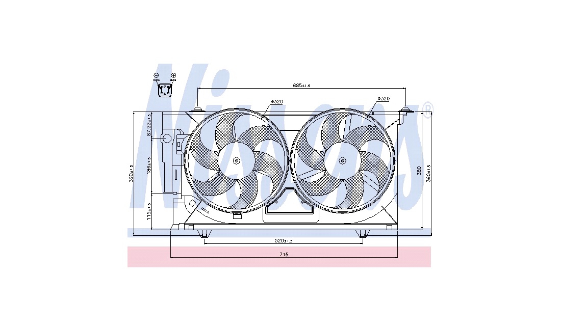 Ventilator, motorkøling