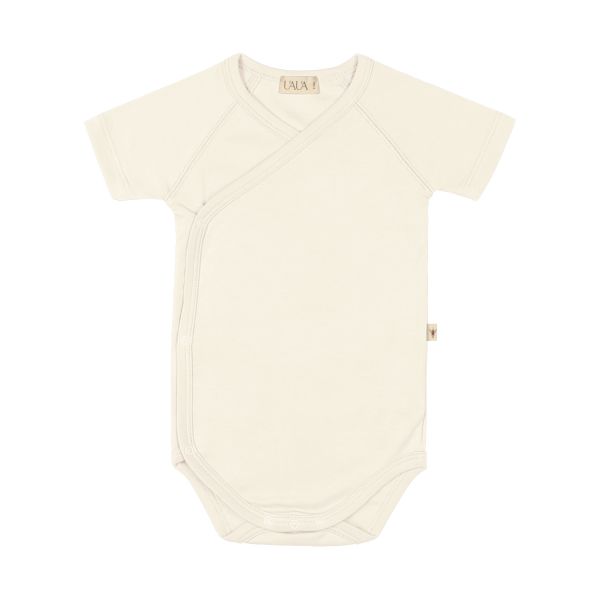 UAUA Romper Korte Mouwen Crema 6-9 mnd