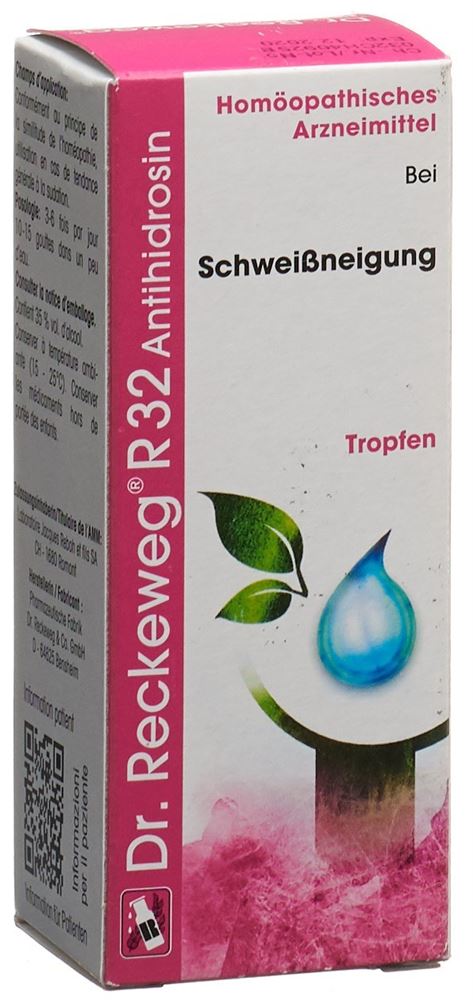 RECKEWEG R32 Antihidrosin<br>50 ml, Flasche, Tropfen zum Einnehmen, Flüssigkeit